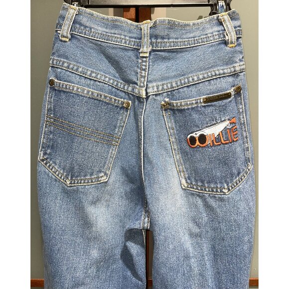 Willie Nelson Shotgun Vintage 70s Hippie Western Blue Jeans Womens Size 3 VTG - Picture 4 of 8